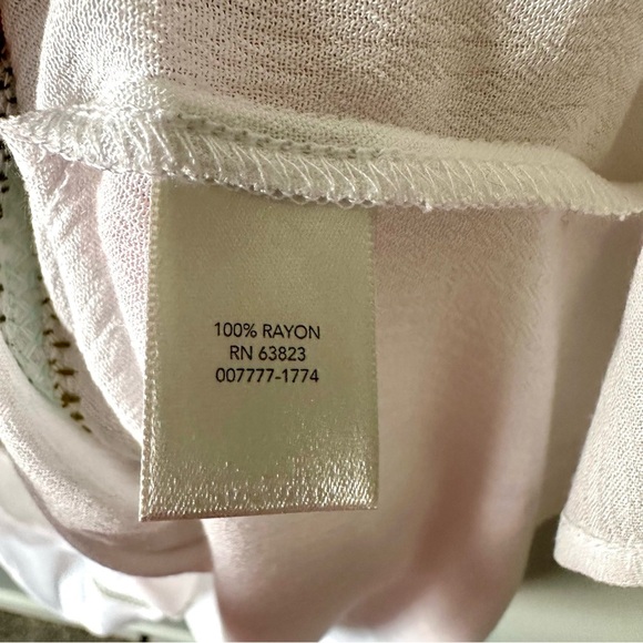 CJ Banks Green Floral Embroidered Tank Top Size 2X Boho Coastal Festival - Picture 7 of 13